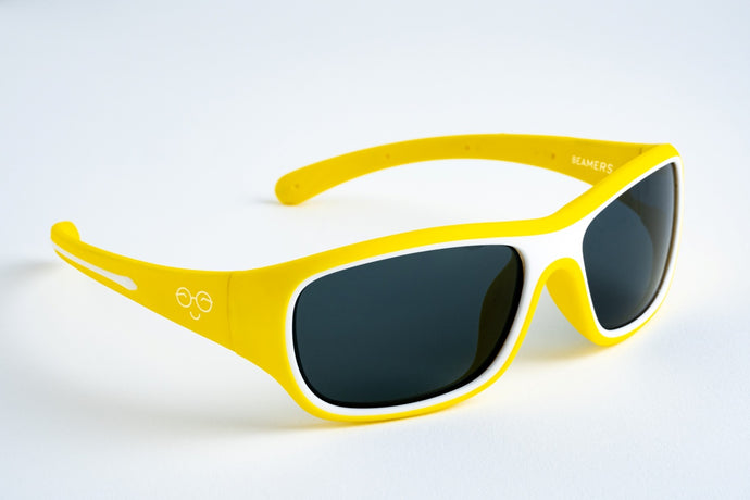 Beamers Robin sunglasses for ages 4-8 years. Maximum UV protection, polarised, soft, comfortable, durable, affordable with Optoshield Technology